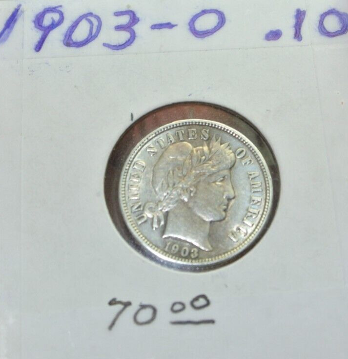 1903-O Barber Dime, Choice XF+ Better Date