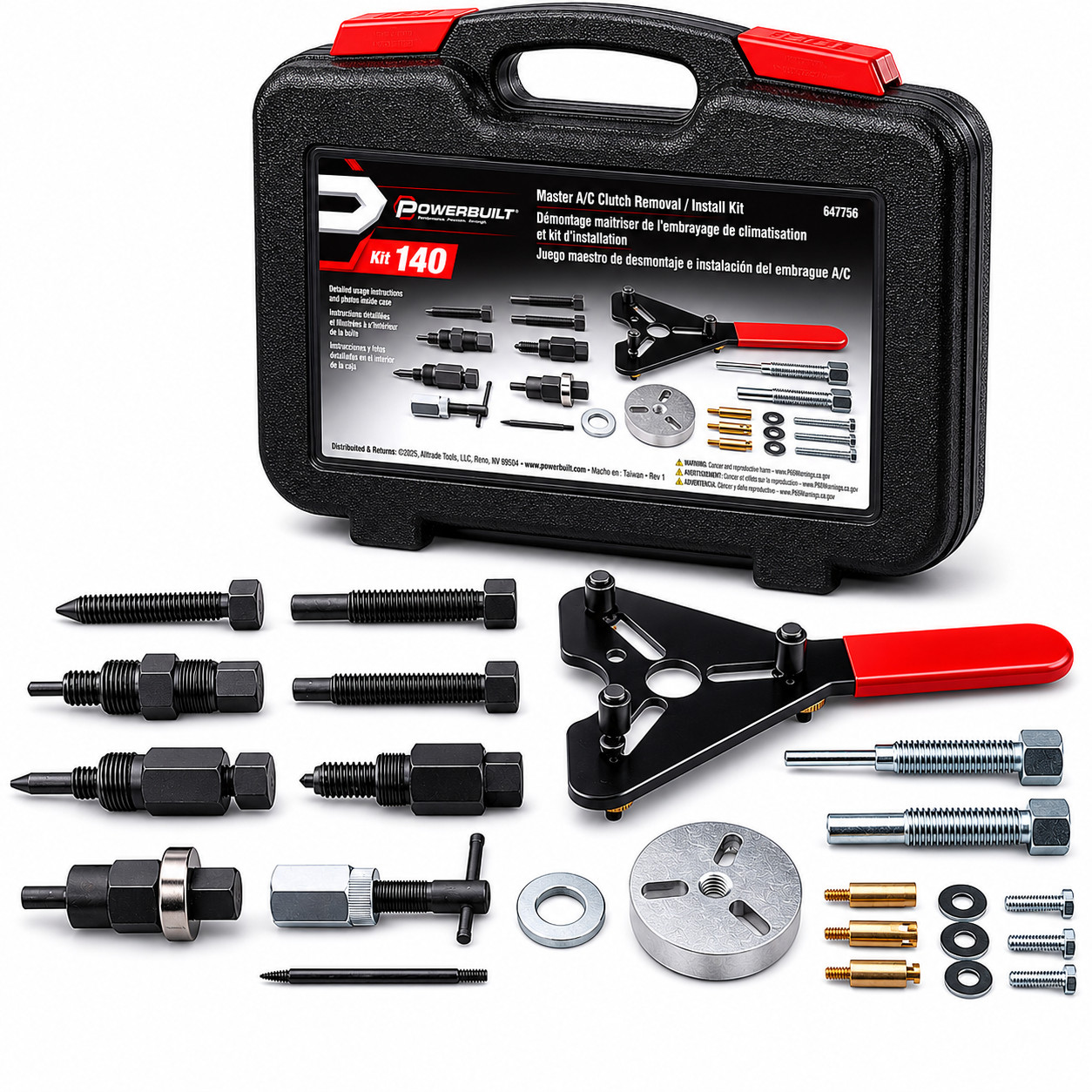 Powerbuilt Master A/C Clutch Removal and Installation Kit - 647756