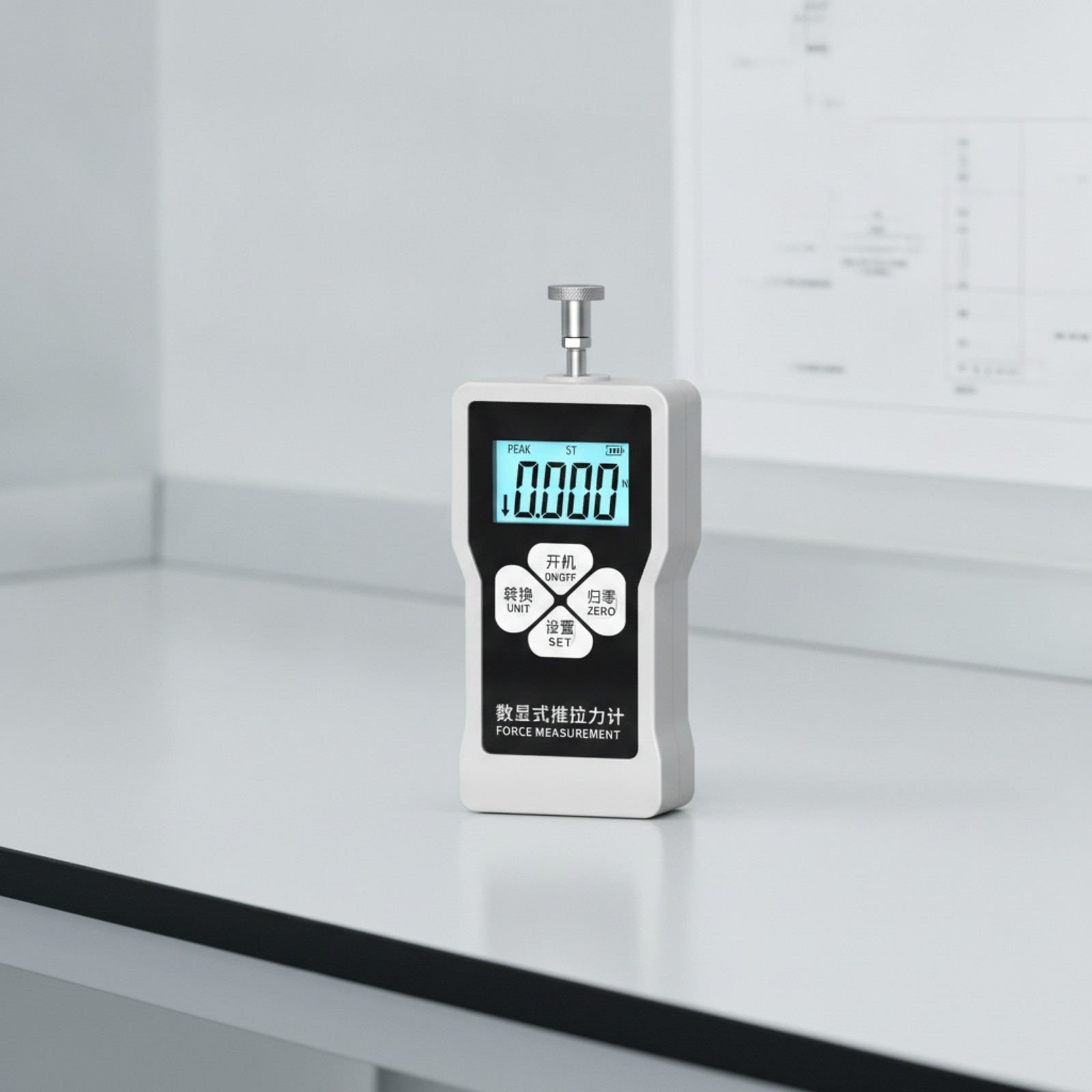 Push Pull Force Gauge Backlit Digital Force Gauge Exacting for Inspectors