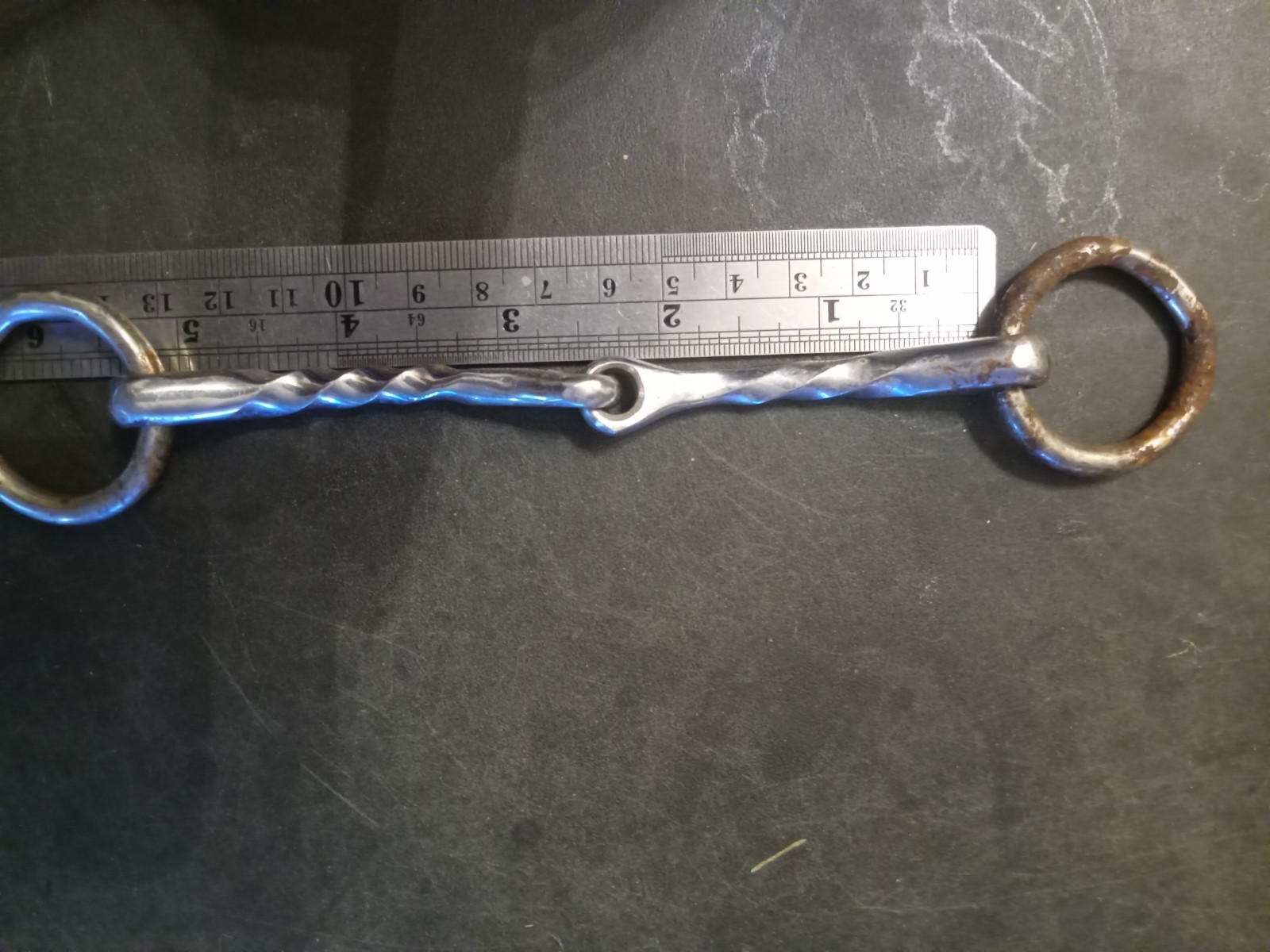 Bridoon Bit bradoon snaffle bit mouth 5 in twisted bar