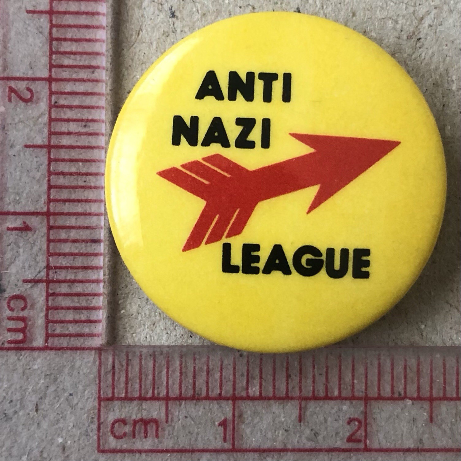 VTg Og Anti Nazi League 25mm Pin Badge Anti Racism Protests Activism