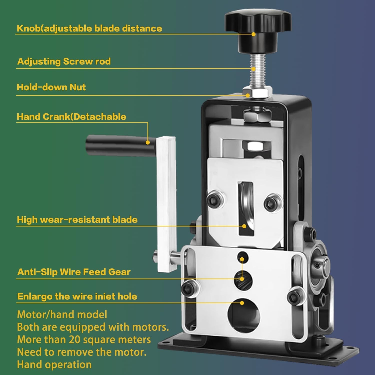 Manual Wire Stripping Machine - Drill Powered Copper Wire Peeler Tool 0.06-1