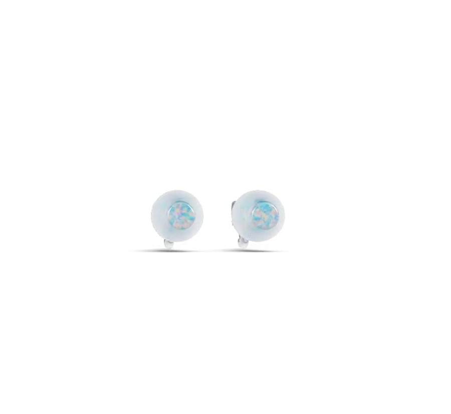 Sterling Silver Semi Mount Earrings Setting Round RD 5x5mm