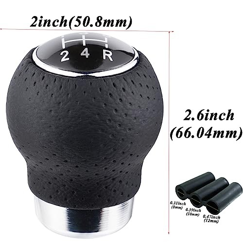 5 Speed Shifter Knob Car Stick Gear Lever Shifting Knobs Shift Ball Black