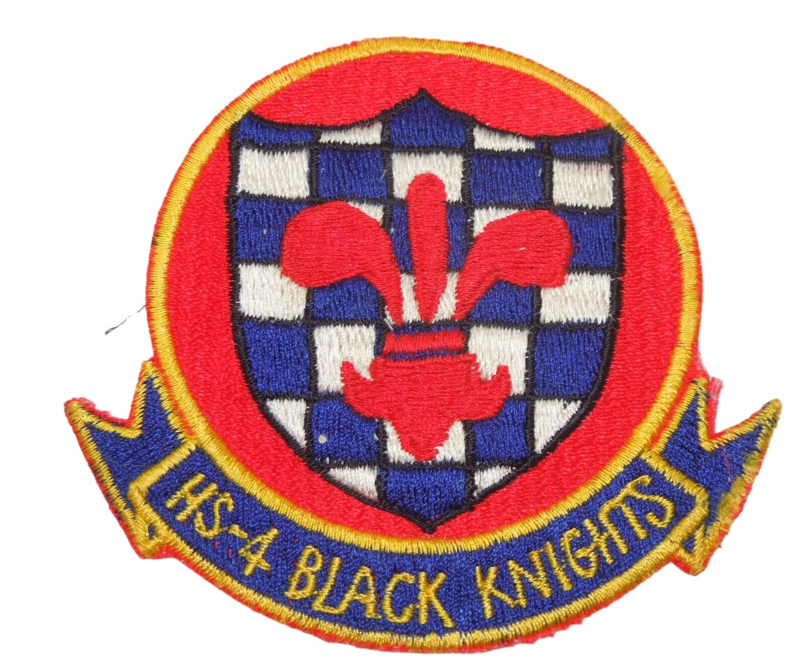 Original Vietnam War US Navy Japanese Made Black Knights HS-54 Patch P58