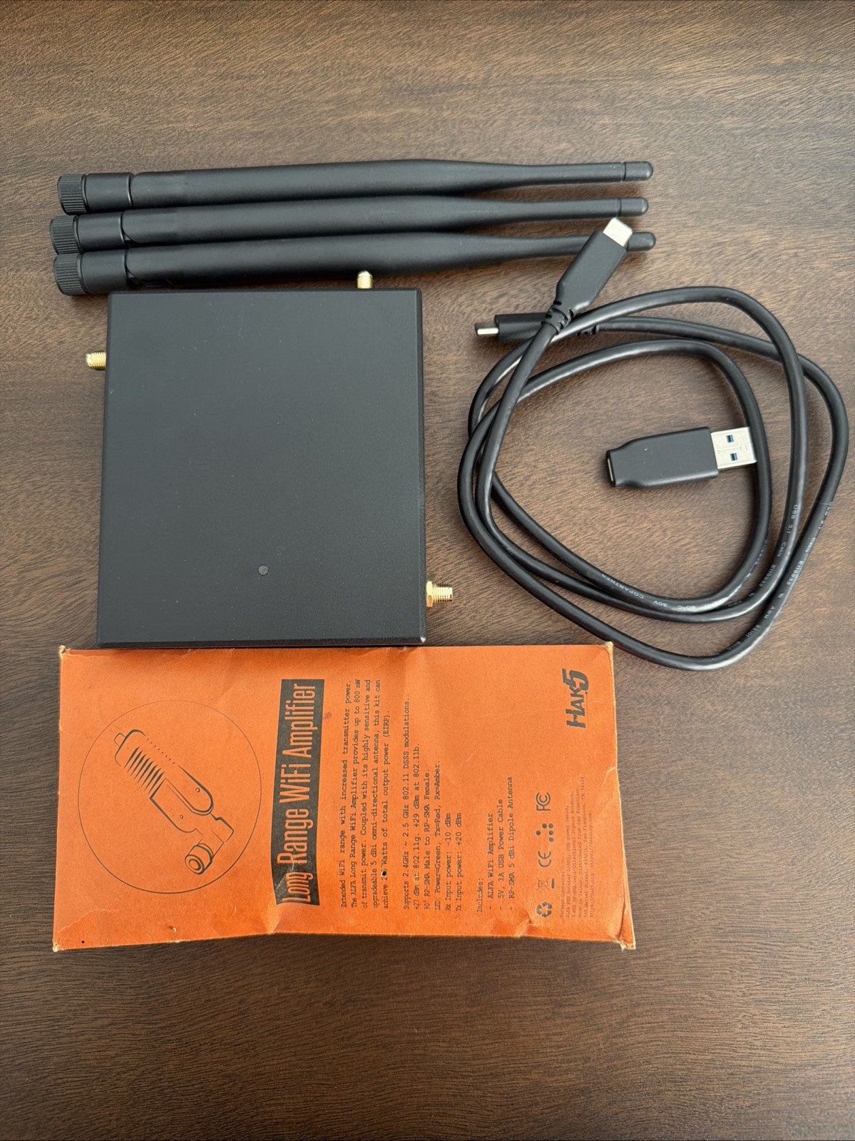 Hak5 Pineapple Mark VII Wireless Access Point USB-C USB 2.0 Black