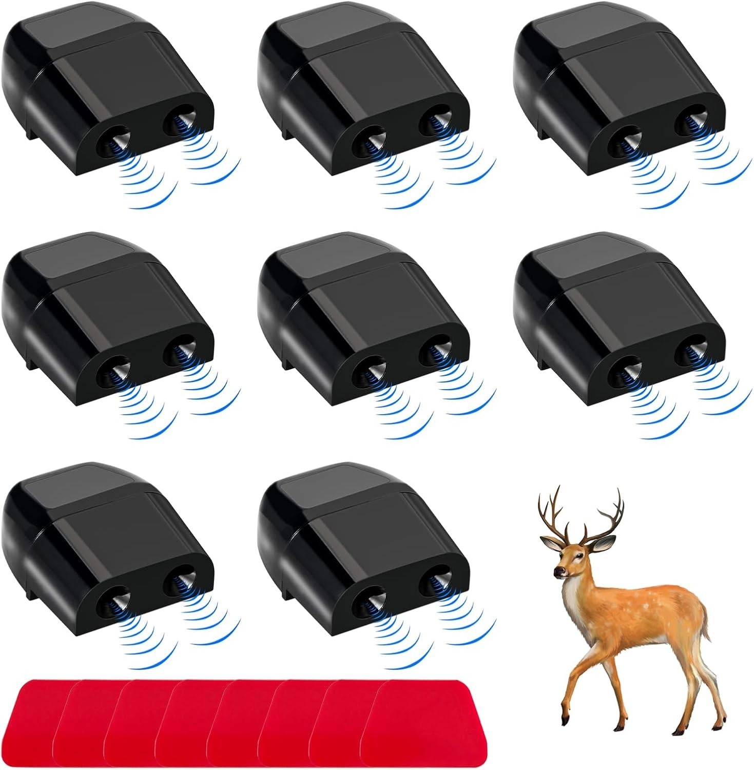 8 Pcs Deer Whistles For Car, Auto Save A Deer Warning Device, Universal Deer Hor