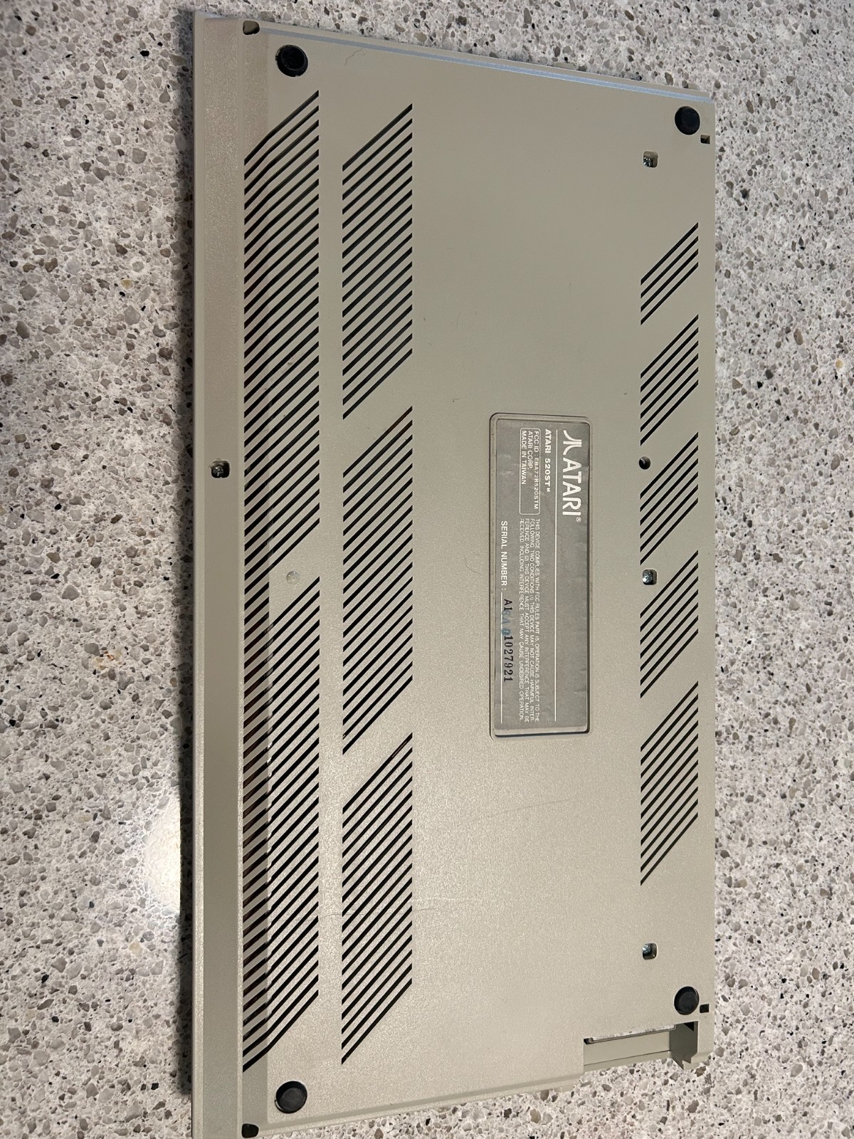 Atari 520STM Computer W/ Box - matching S#- Tested Working