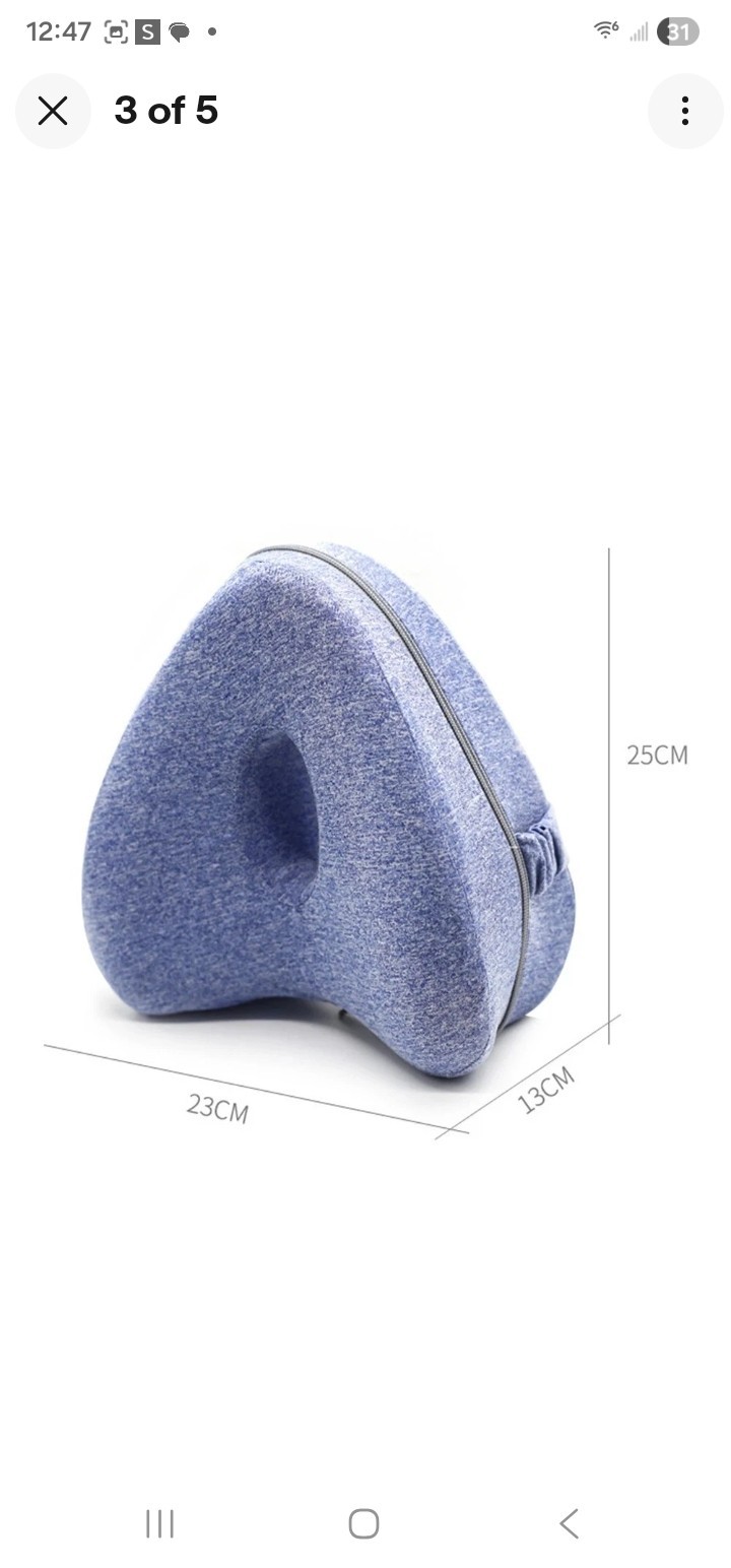 Smooth Spine Alignment Pillow Relieve Hip Pain & Sciatica Improved Leg Pillow