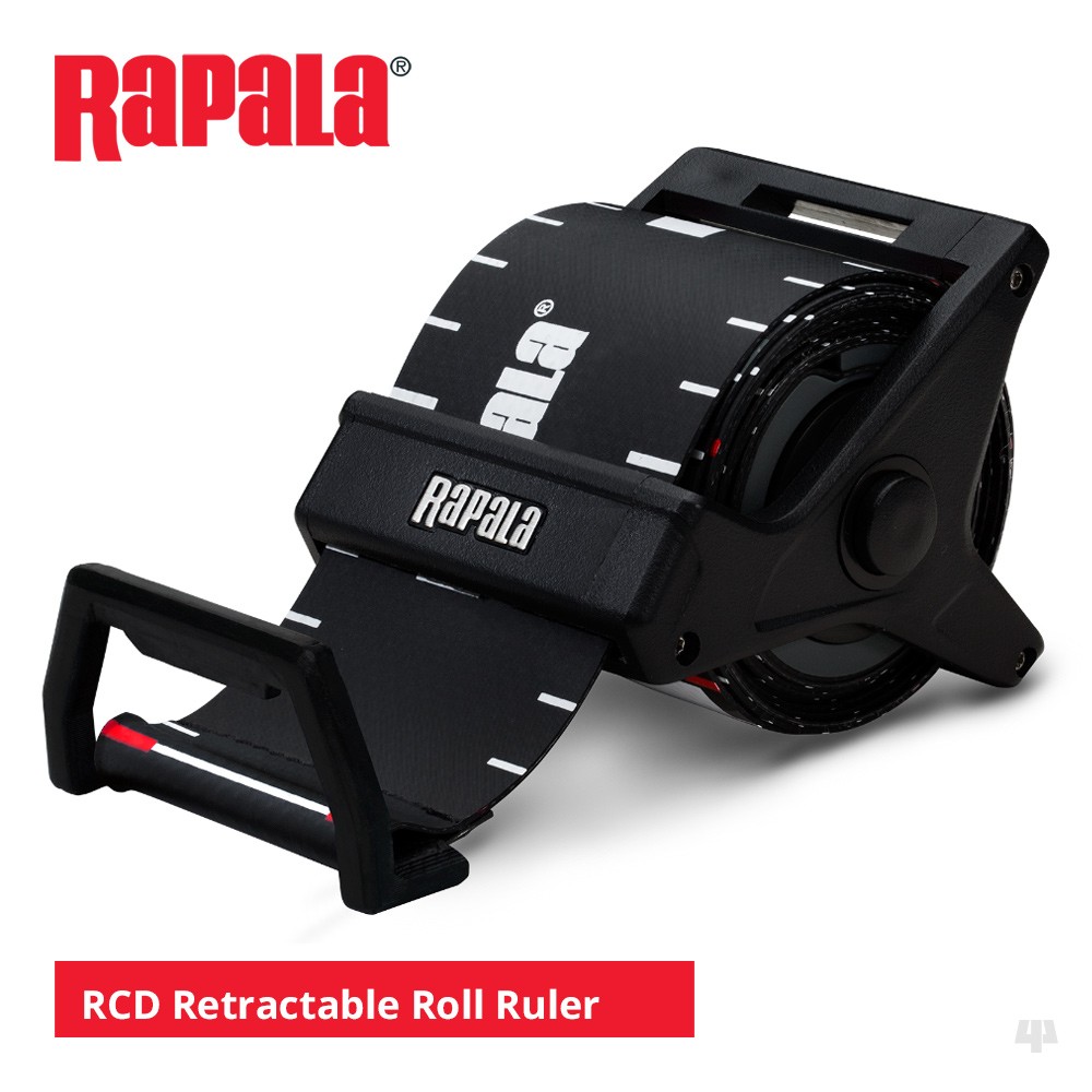 Rapala RCD Roll Ruler Measure Tape - Bass Pike Salmon Trout Fly Lure Sea Fishing