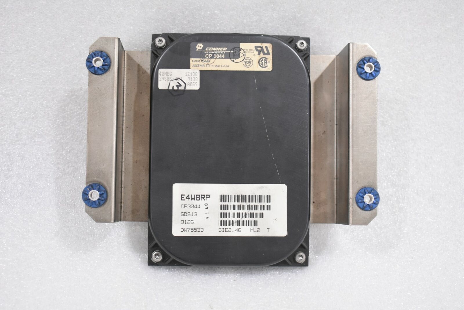 CONNER PERIPHERALS CP-3044, CP3044 HARD DISK DRIVE, WITH MOUNTING PLATE, SDS13