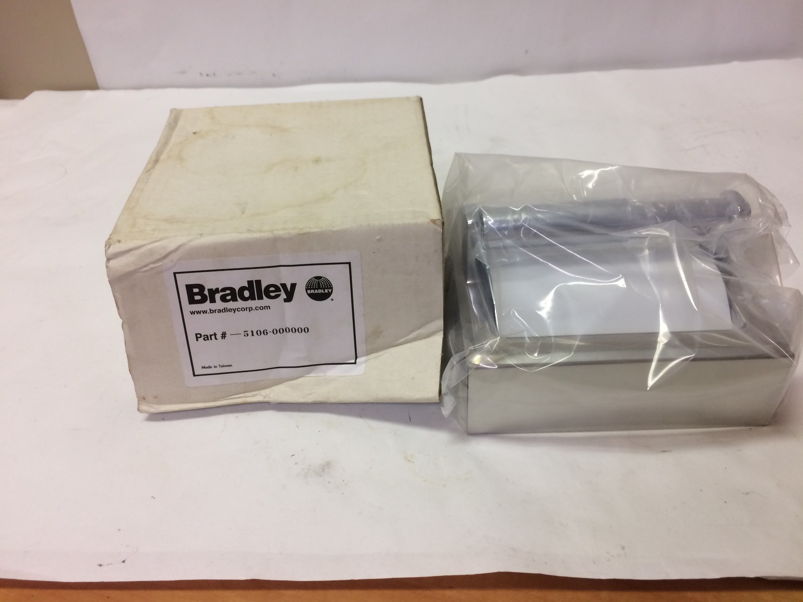 Bradley Stainless Steel Toilet Paper Dispenser Hinged Hood single 5106-000000