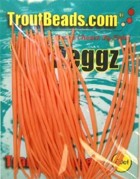 TroutBeads TB Peggz Package of 50 Trans-Orange Pegs Trout Bass Fishing