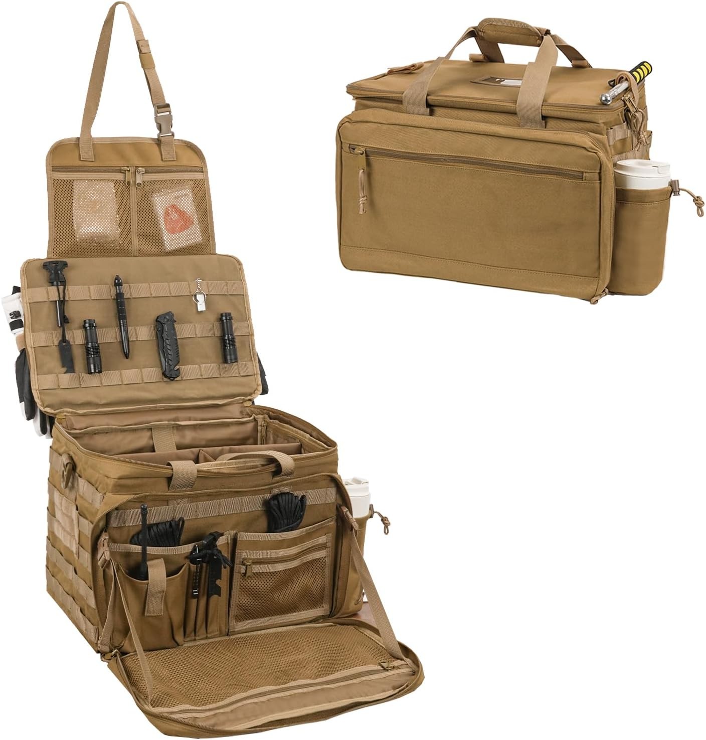 Patrol Bag Law Enforcement, Police Gear Car Front Seat Vehicle Organizer Bags wi