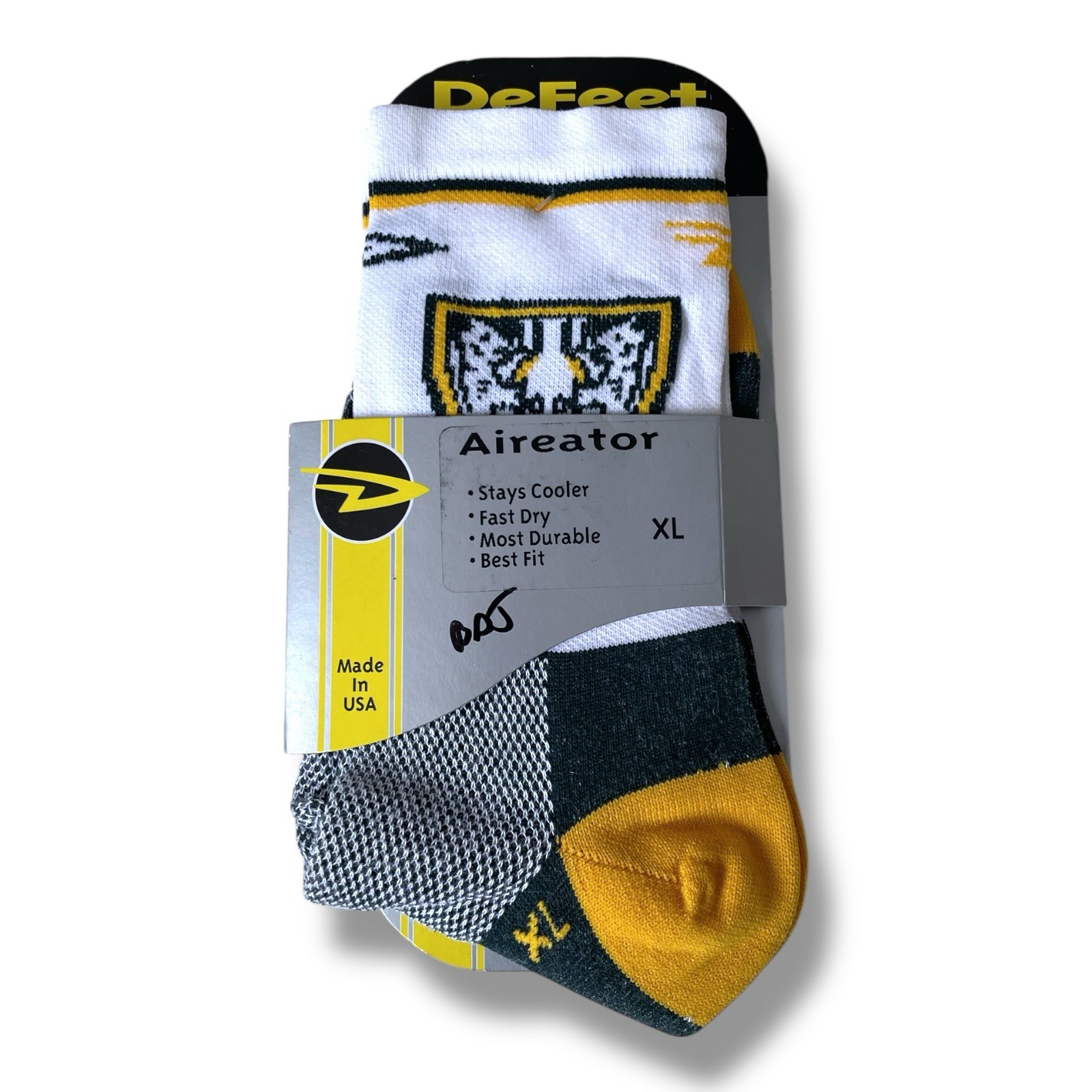 NEW DeFeet Aireator Kelly Benefits Pro Cycling Team Socks Men's XL