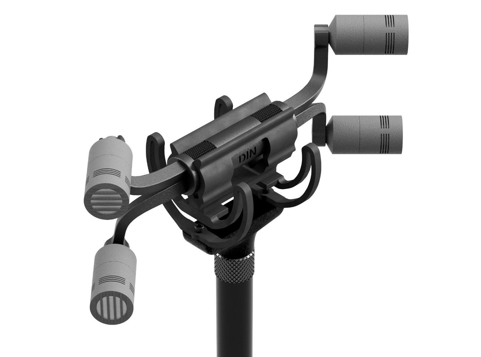 Combo mount for Schoeps capsules with Schoeps active connectors