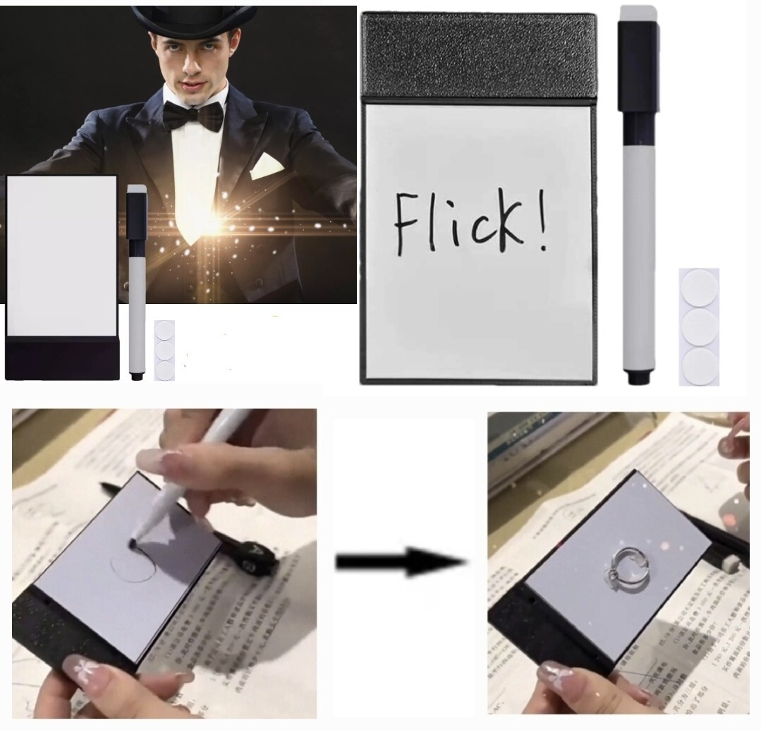 Magic Trick Flick Pad "Draw It, It Appears" Instant Change Gimmick T15