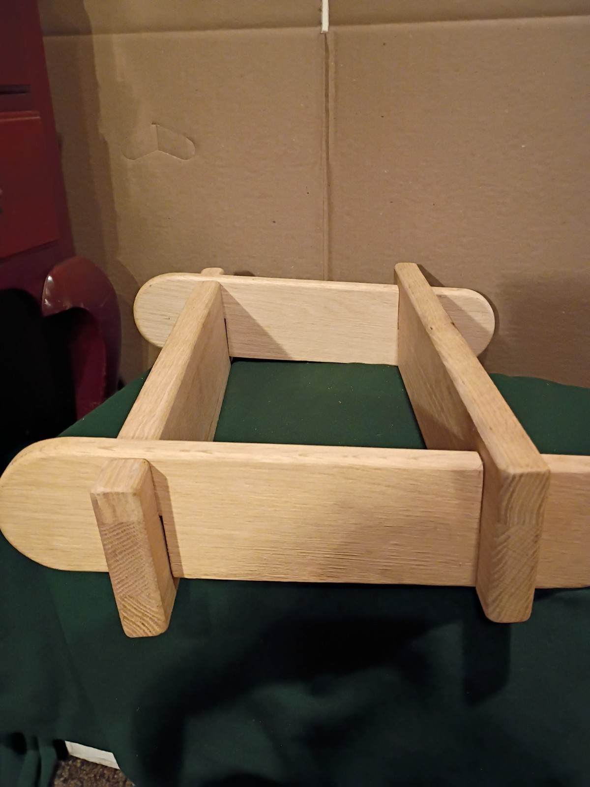 Solid wood speaker stands unfinished oak