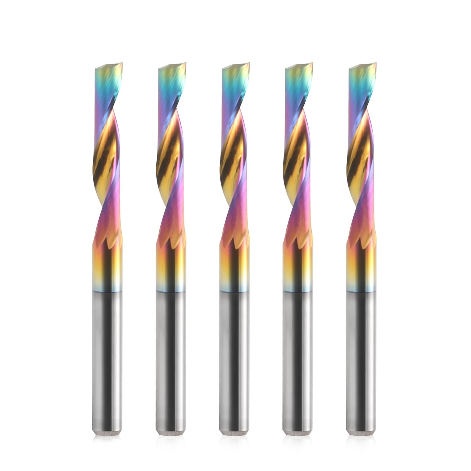 CNC Router Bits Single Flute End Mill for Aluminum Cutting - 1/8 Inch (3.175m...