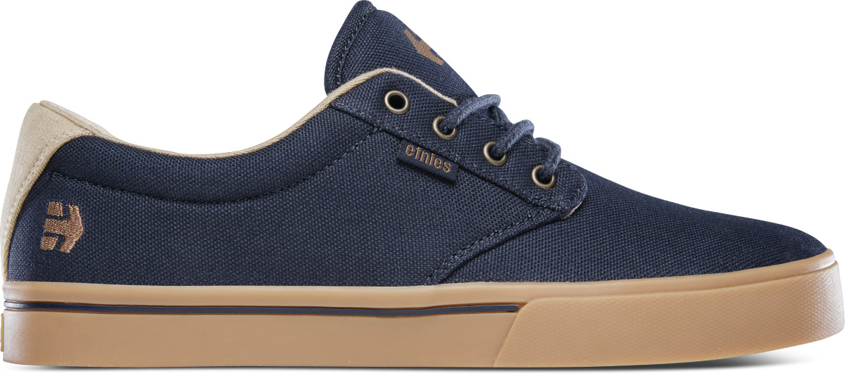 Etnies Men's Jameson 2 ECO Skate Shoe Navy/Gum/Gold - 4101000323-461, Navy/Gum/G