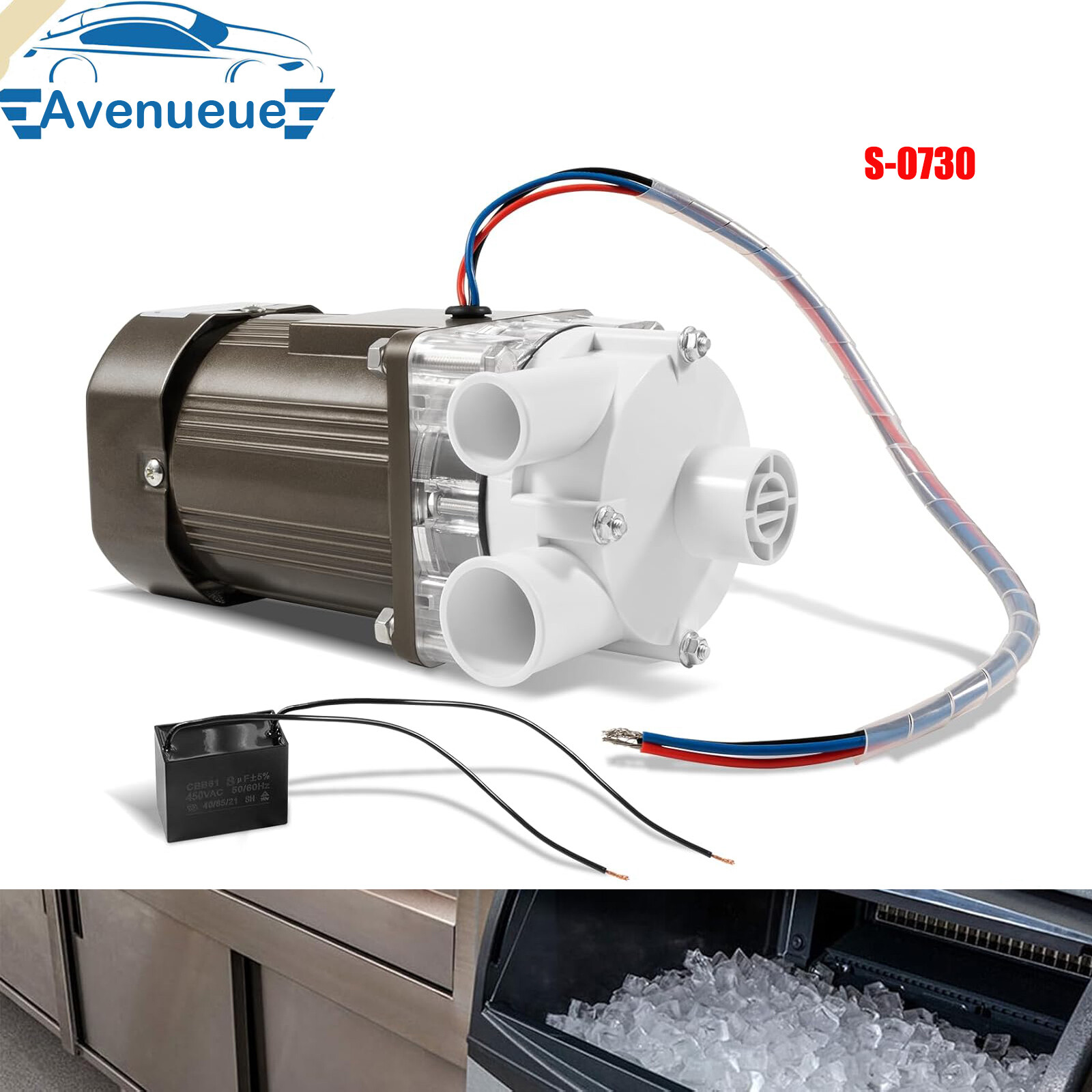 S-0730 Ice Machine Motor Replace for Hoshizaki KM Series Ice Machines 120V 60W