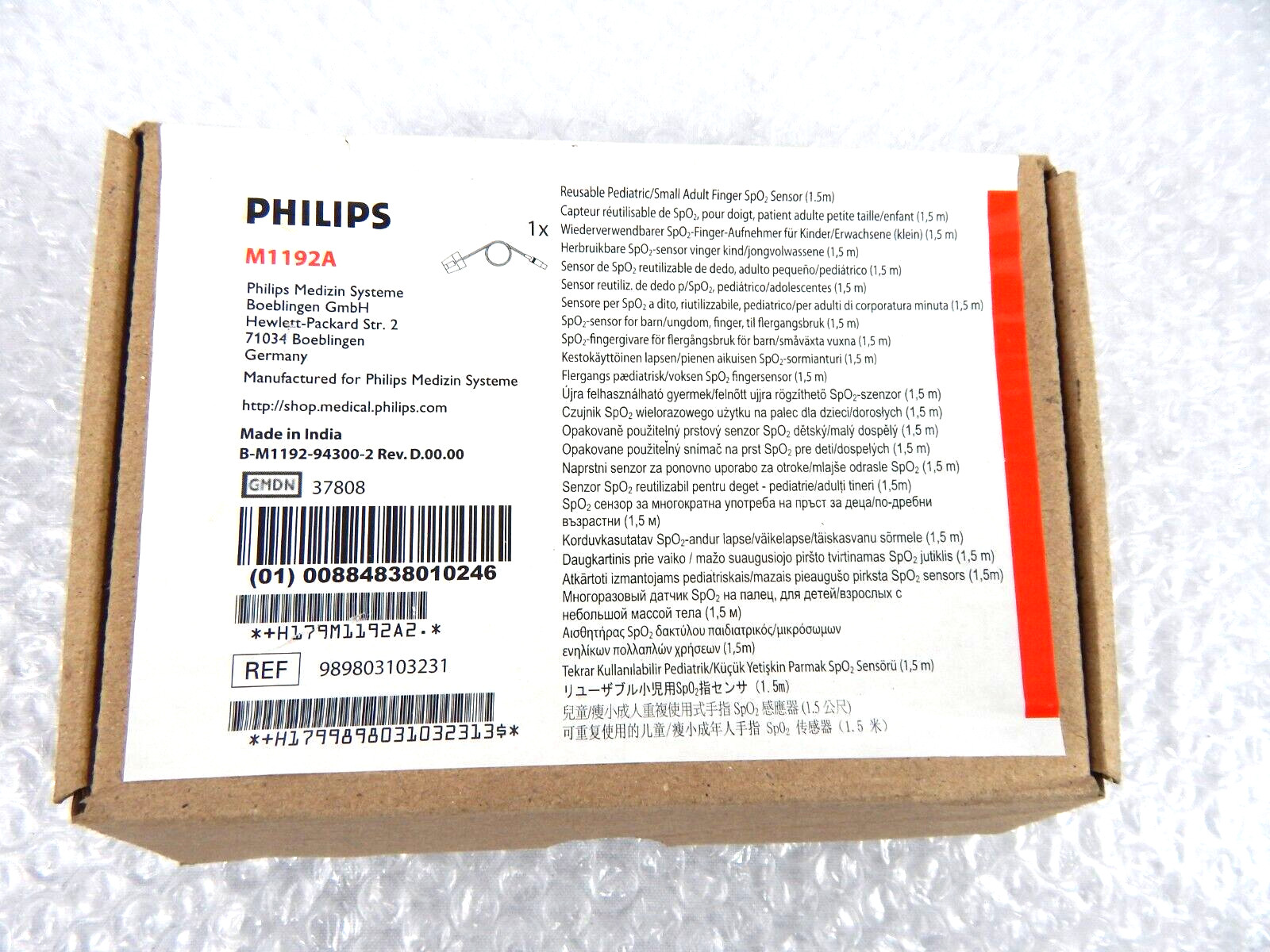 PHILIPS M1192A SENSOR 8PIN SOFT TIP