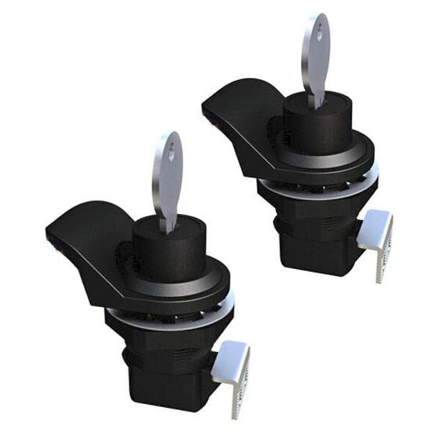 2PCS Push Button Latch Series Plastic & Metal to Close Latch with Locking for...