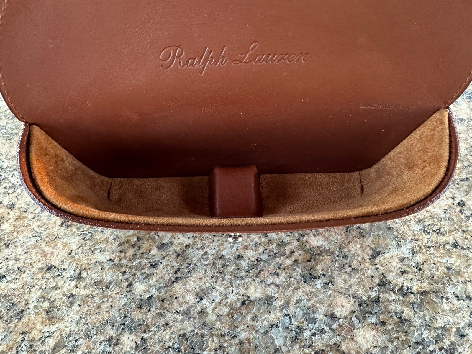 Ralph Lauren Purple Label Sunglasses Hard/soft Case Cognac Authentic