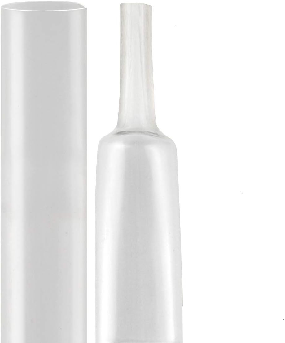 UL Listed 1-1/2 Inch 3:1 Waterproof Clear Heat Shrink Tubing Marine Grade Wire C