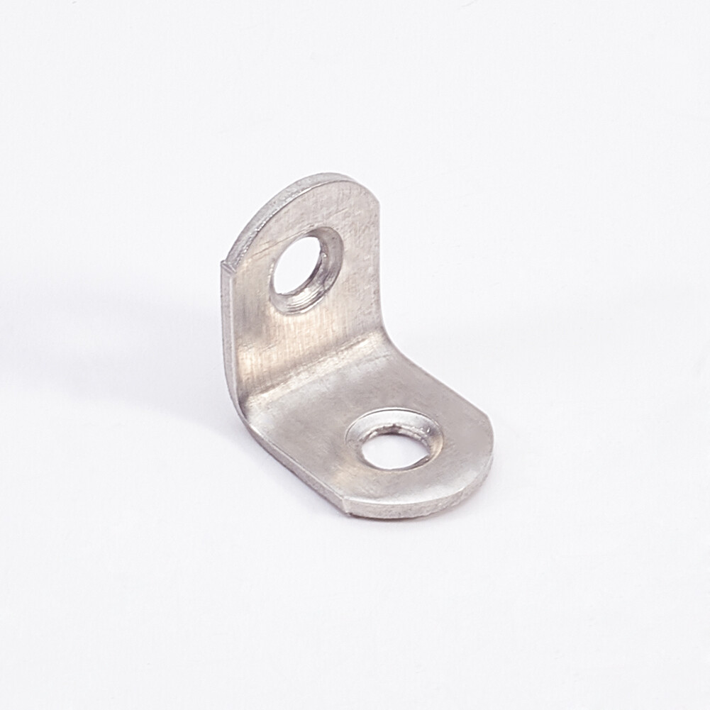 2mm thick Corner Brace Flat Repair Bracket Desk Useful Silver Stainless 20mm