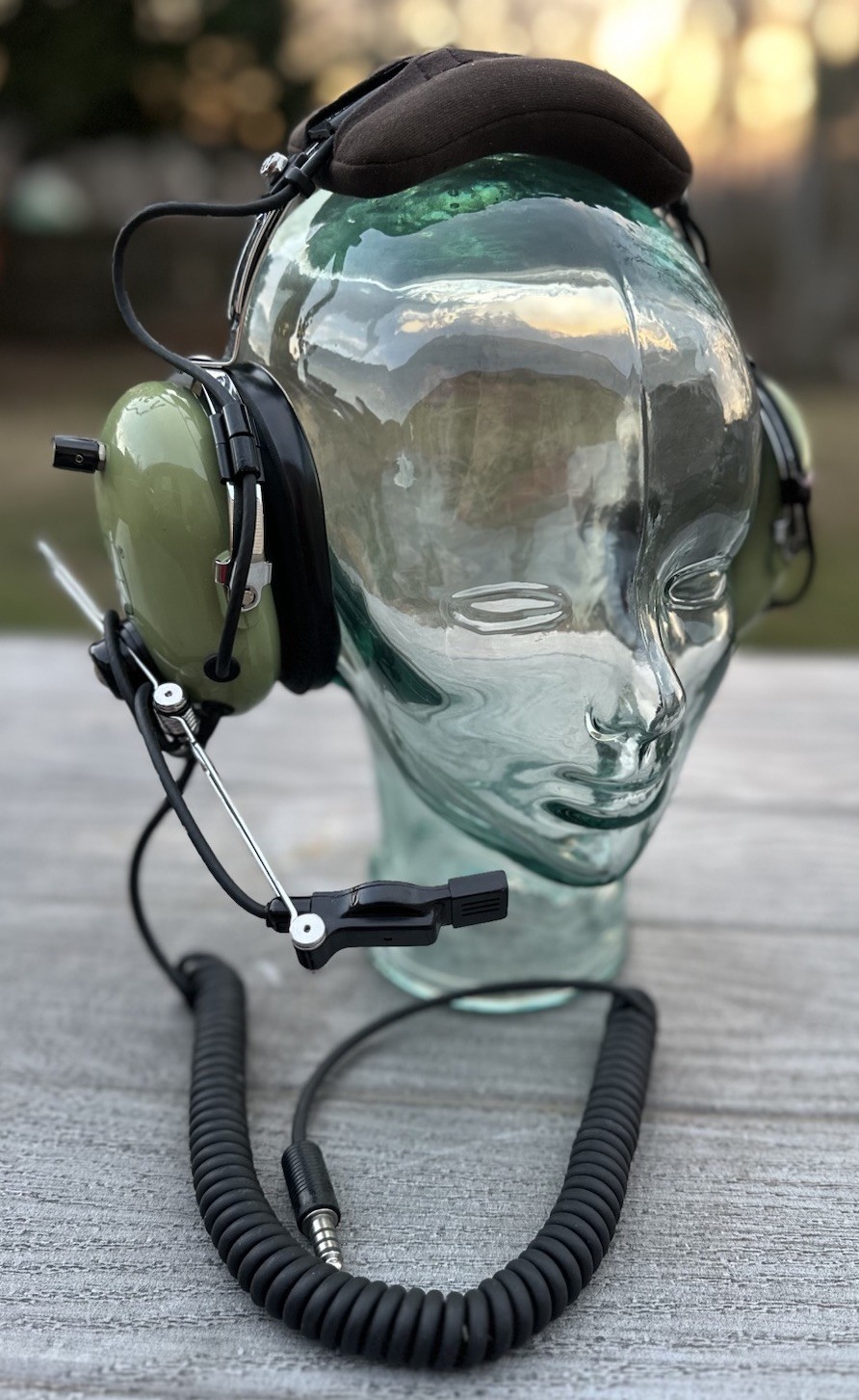 David Clark h10-76 aviation headset Gel Headphones Microphone Dynamic M-87/A1C