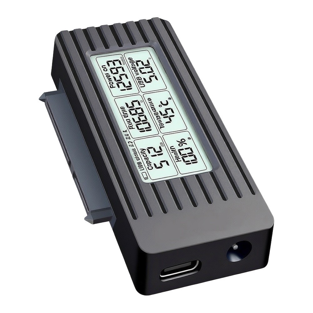 Digital Display External Enclosure for 2.5/3.5 inch For SATA HDD USB 3.2 Gen1