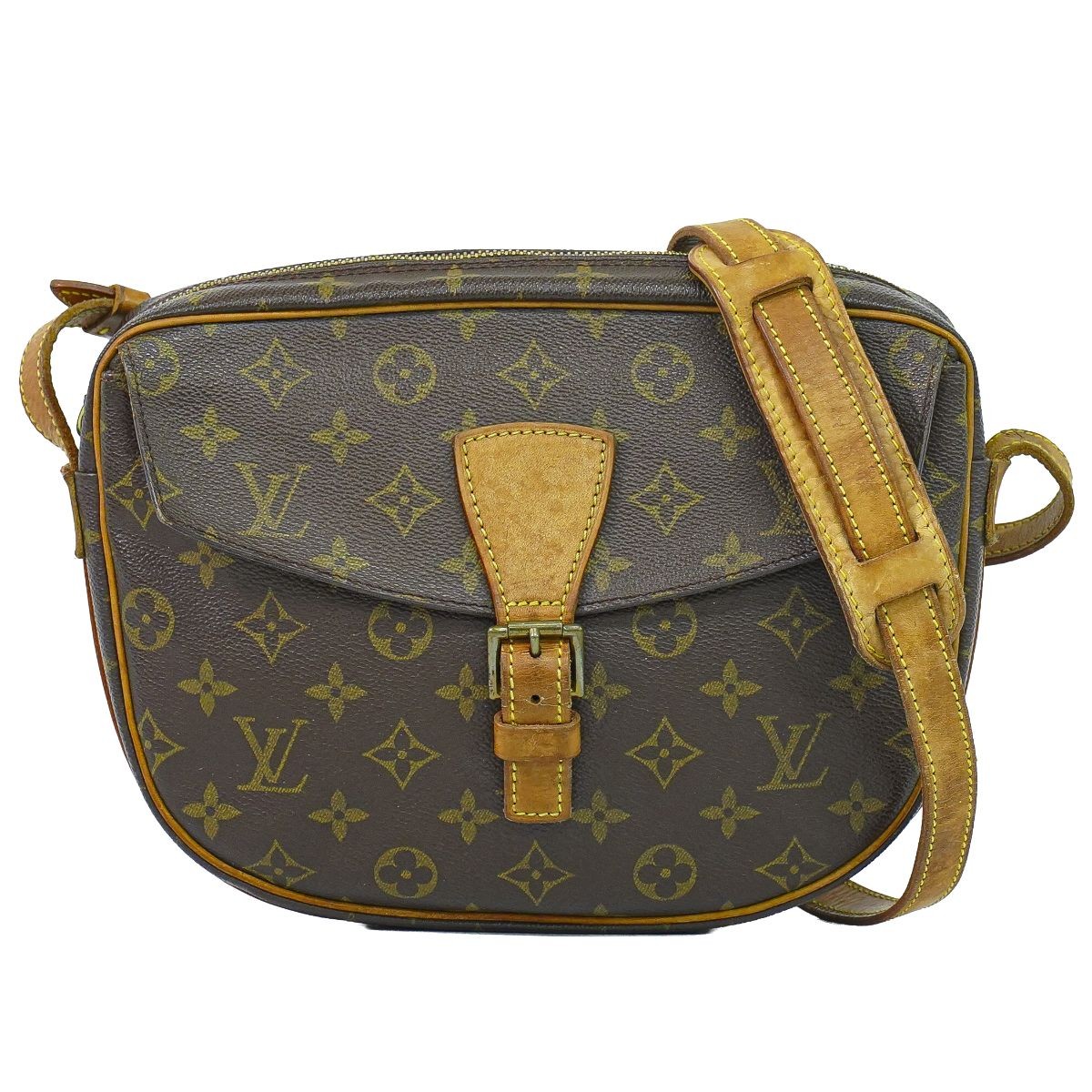 Authentic Louis Vuitton Lv Jeune Fille Shoulder Bag Pochette Brown M51225