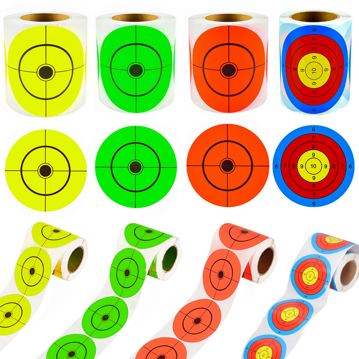 3inch Splatter Target Stickers Self-Adhesive Reactive Targets Paper for Shooting