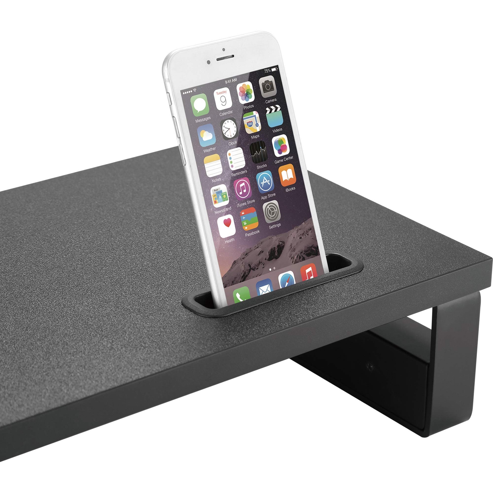 Lorell Wireless Charging Sled Base Monitor Stand