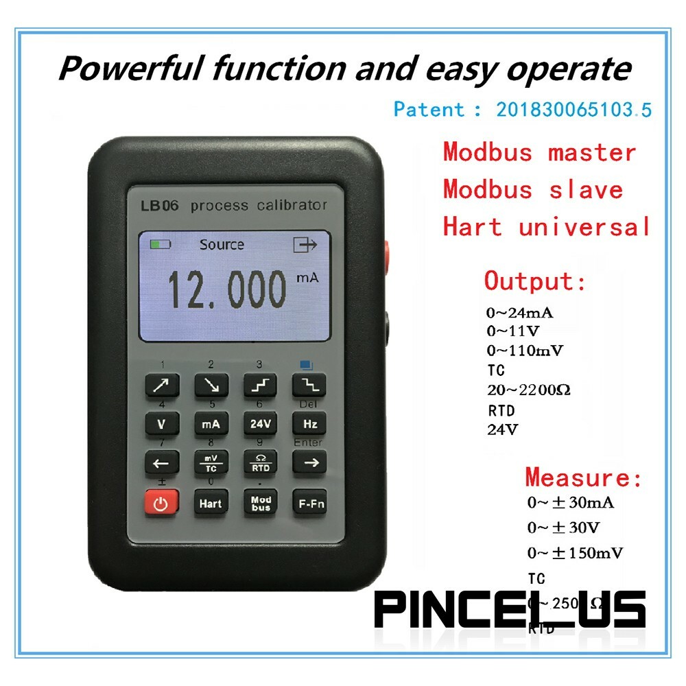 LB06 Multifunction Process Calibrator 0-24mA 0-11V/ mV Signal Generator pe66