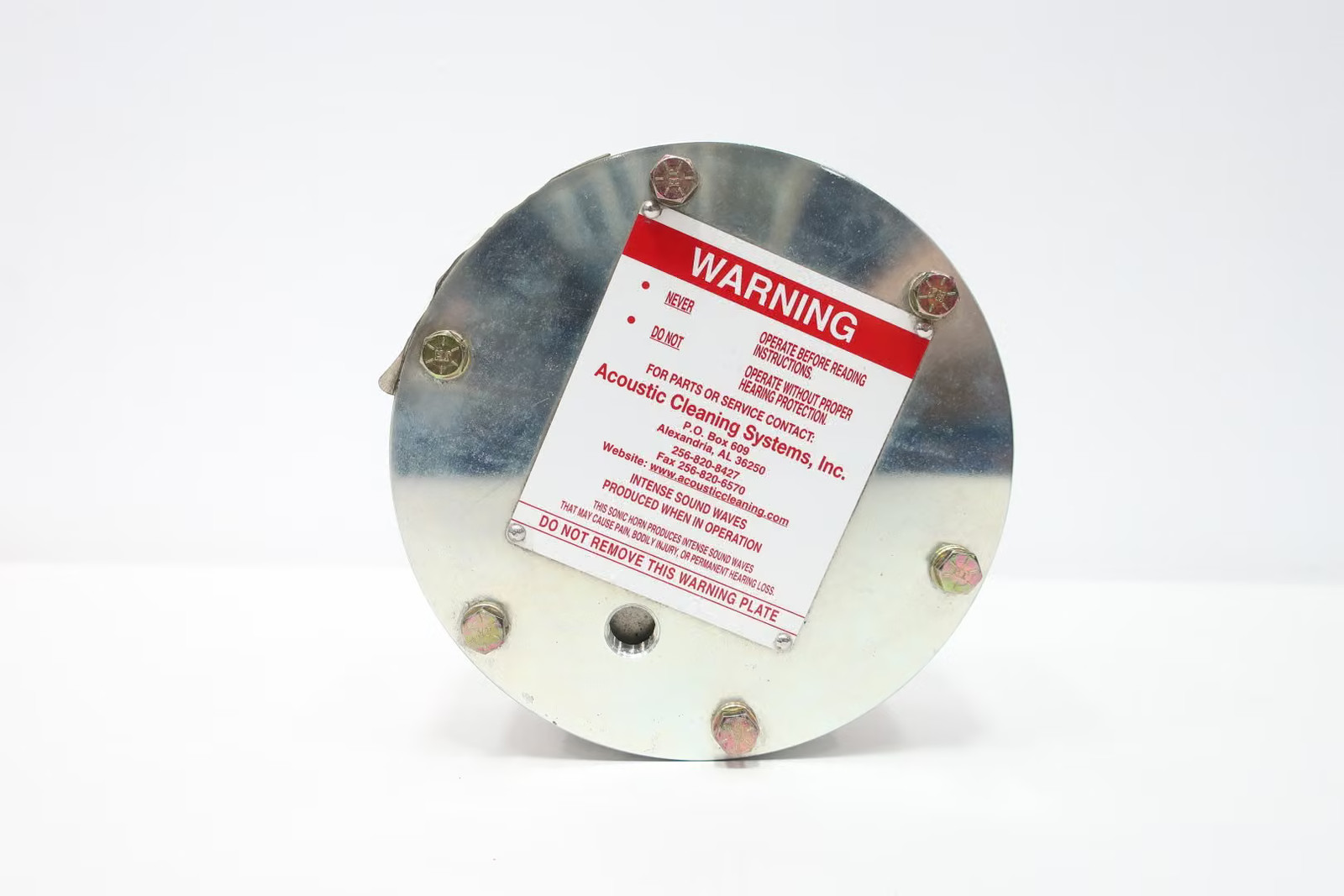 Acoustic Cleaning Systems Acs Horn