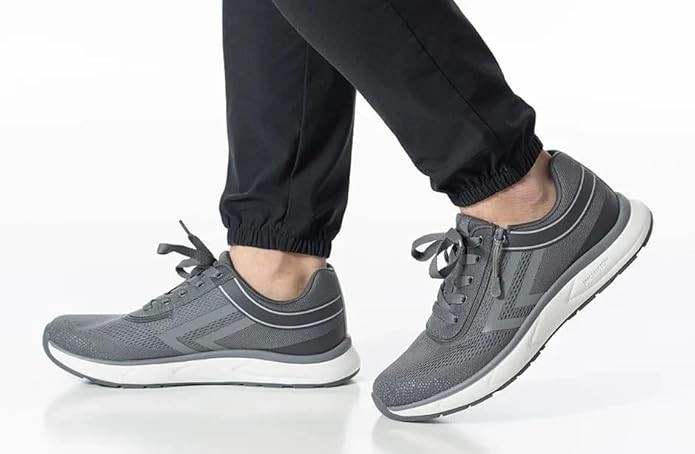 NEW Billy Footwear Men Sport Inclusion Adaptive Sneakers Gray Size 10 XW BY717