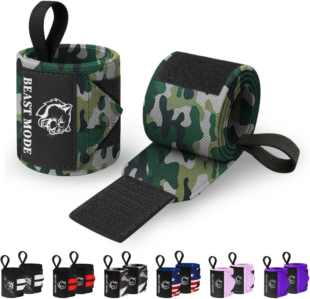 Heavy duty wrist wraps for weightlifting