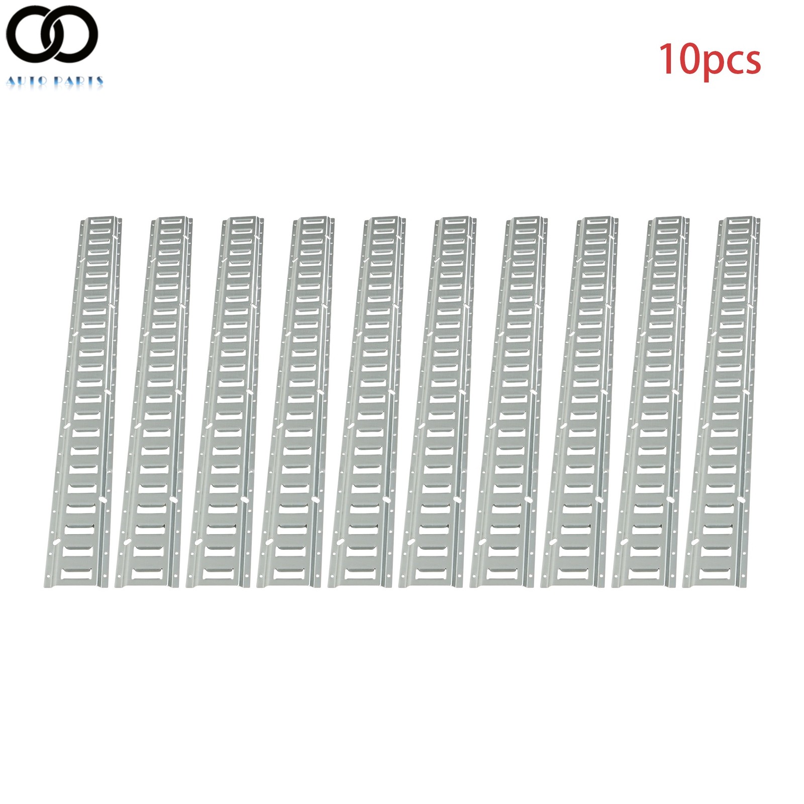10 Pack 4' E Track Tie Down Rail New System Silver Galvanized For Trucks Vans