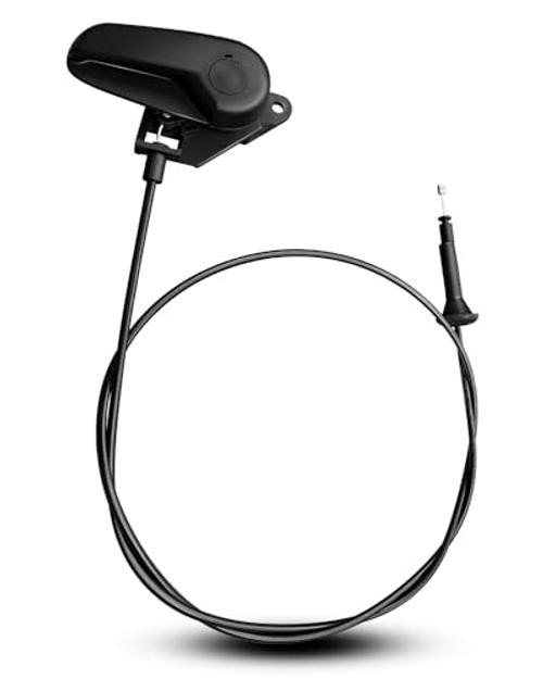Hood Release Cable Pull Handle Assembly with Latch Bracket Fit for Ford Fusion