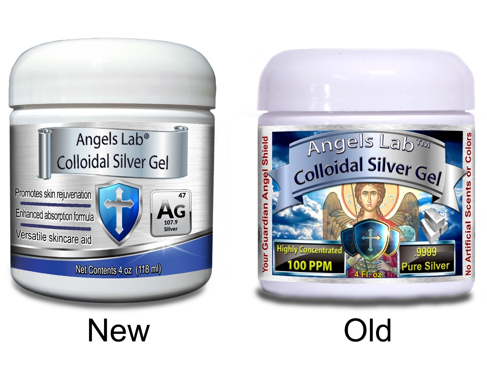 Colloidal Silver Gel 4 oz Angels Lab 100 ppm