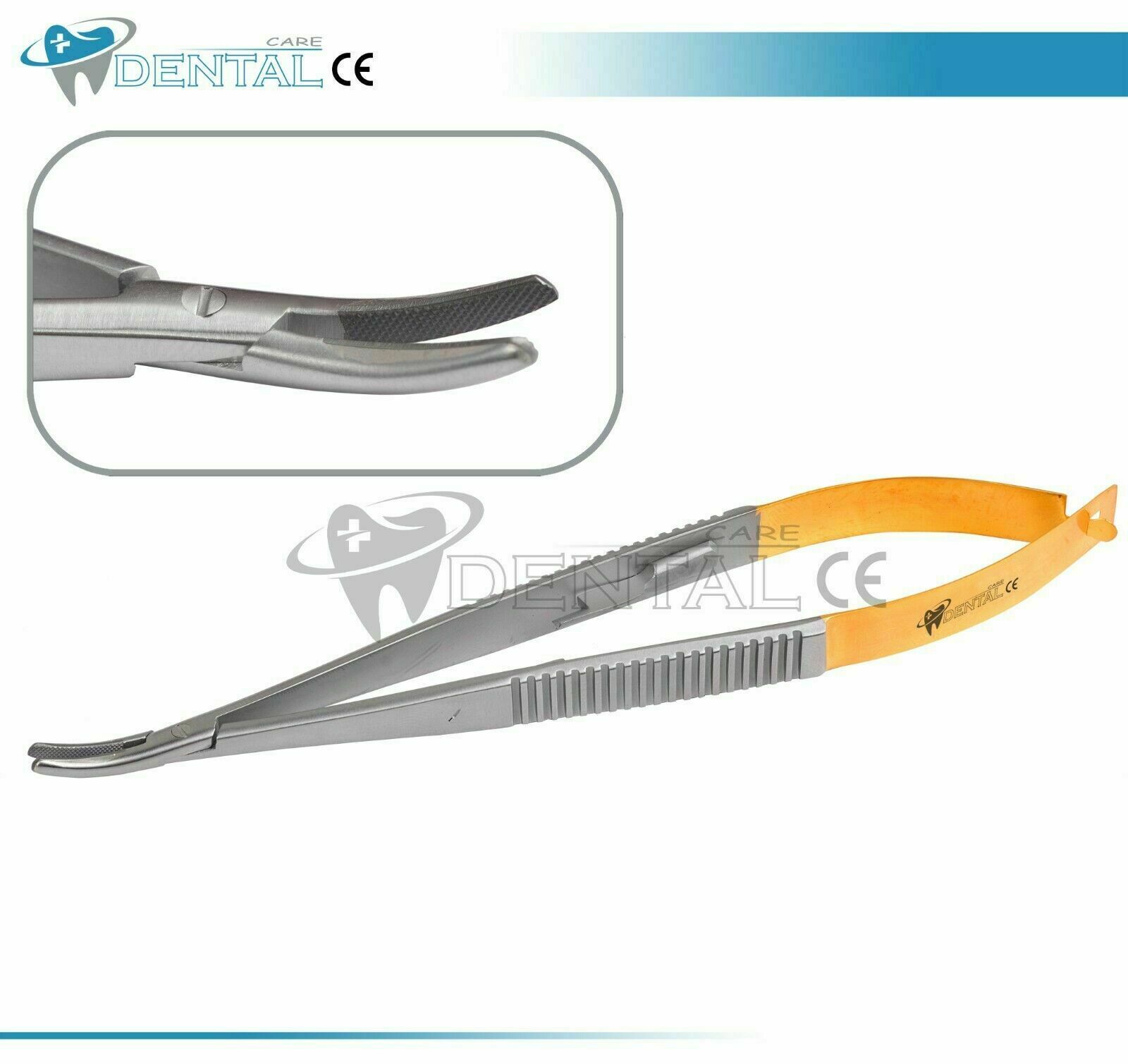 Micro TC Castroviejo Needle Holder CVDSuture Tungsten Carbide Tip Surgical 14cm