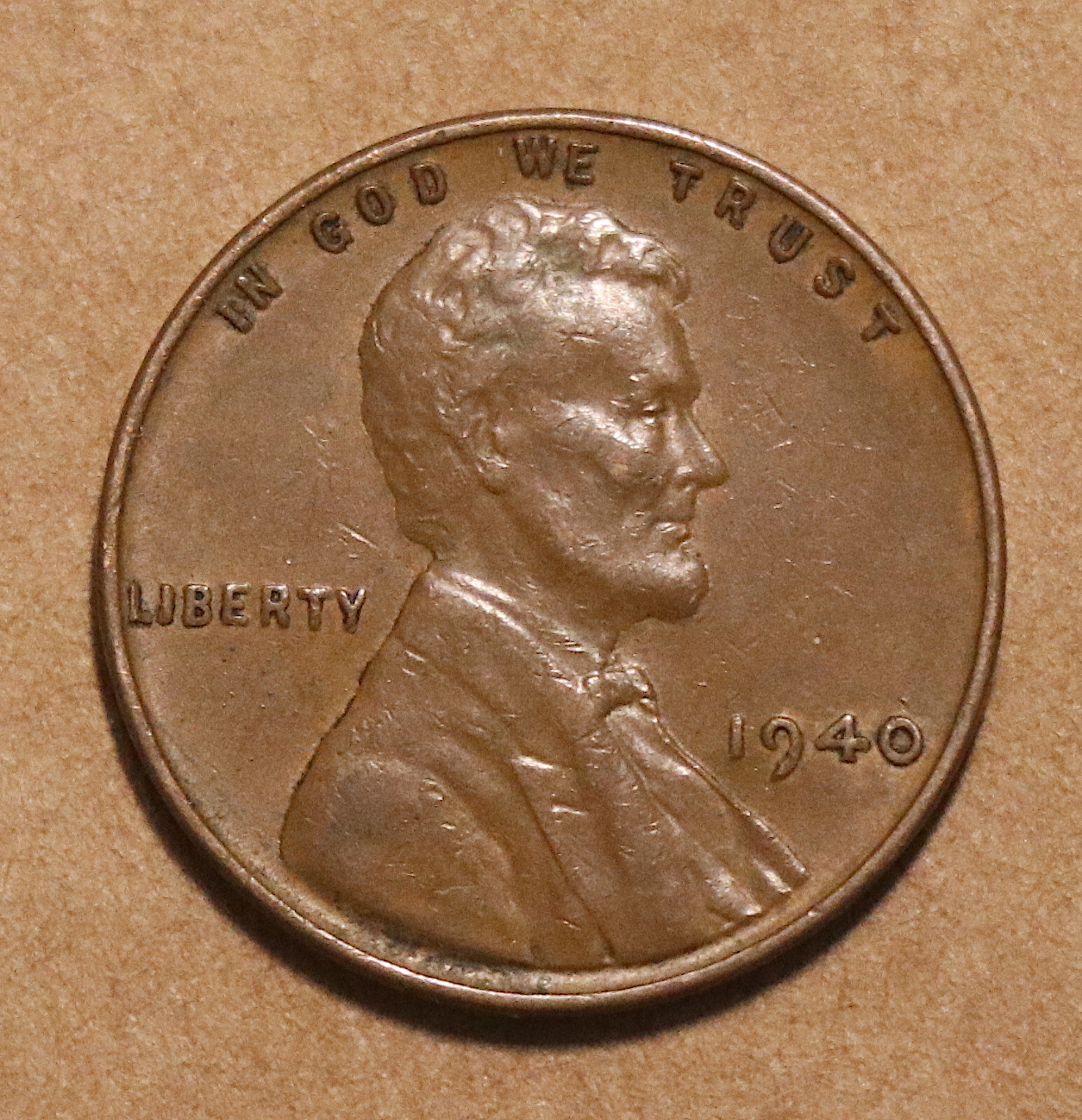 1940 Lincoln Wheat Cent EF