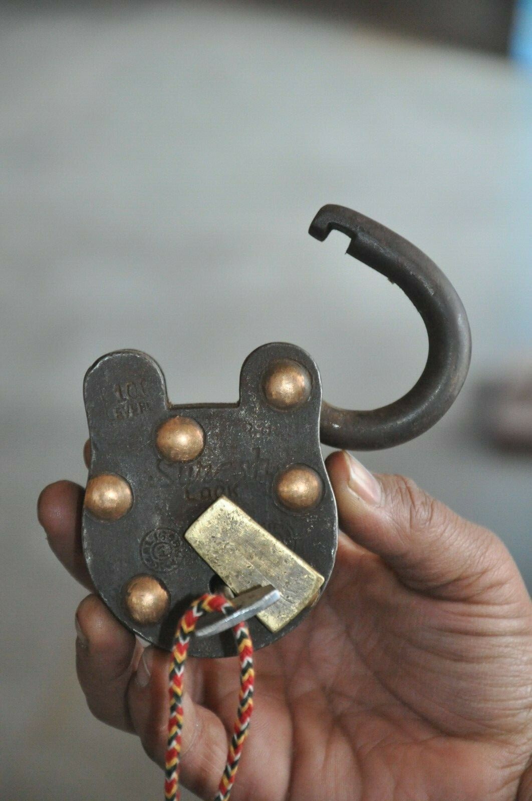 2 Pc Vintage Iron Unique Different Shape Handcrafted Padlocks