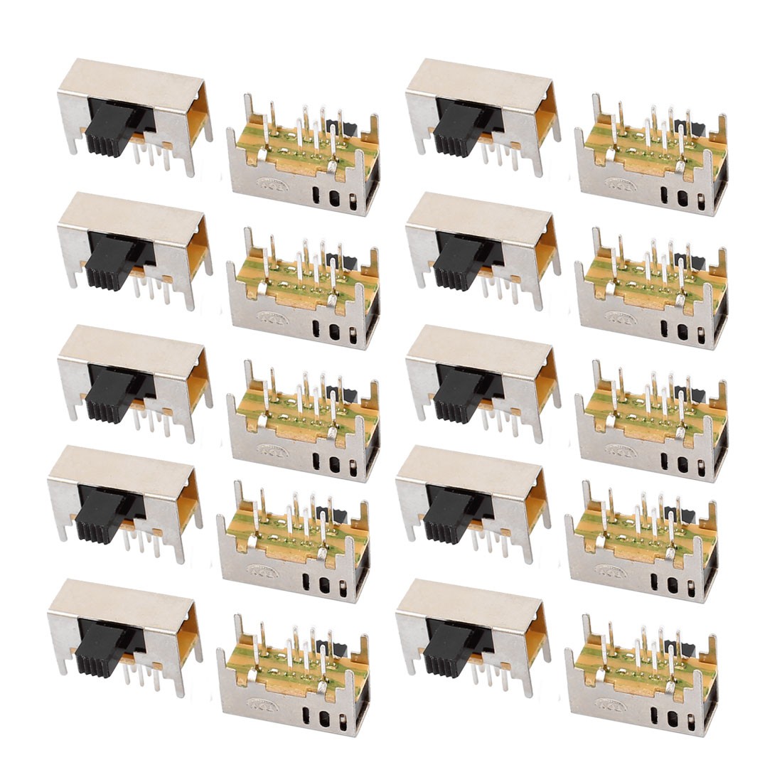 20pcs 3 Position 8P 2P3T Panel Mount with Micro Switch Closed Slide