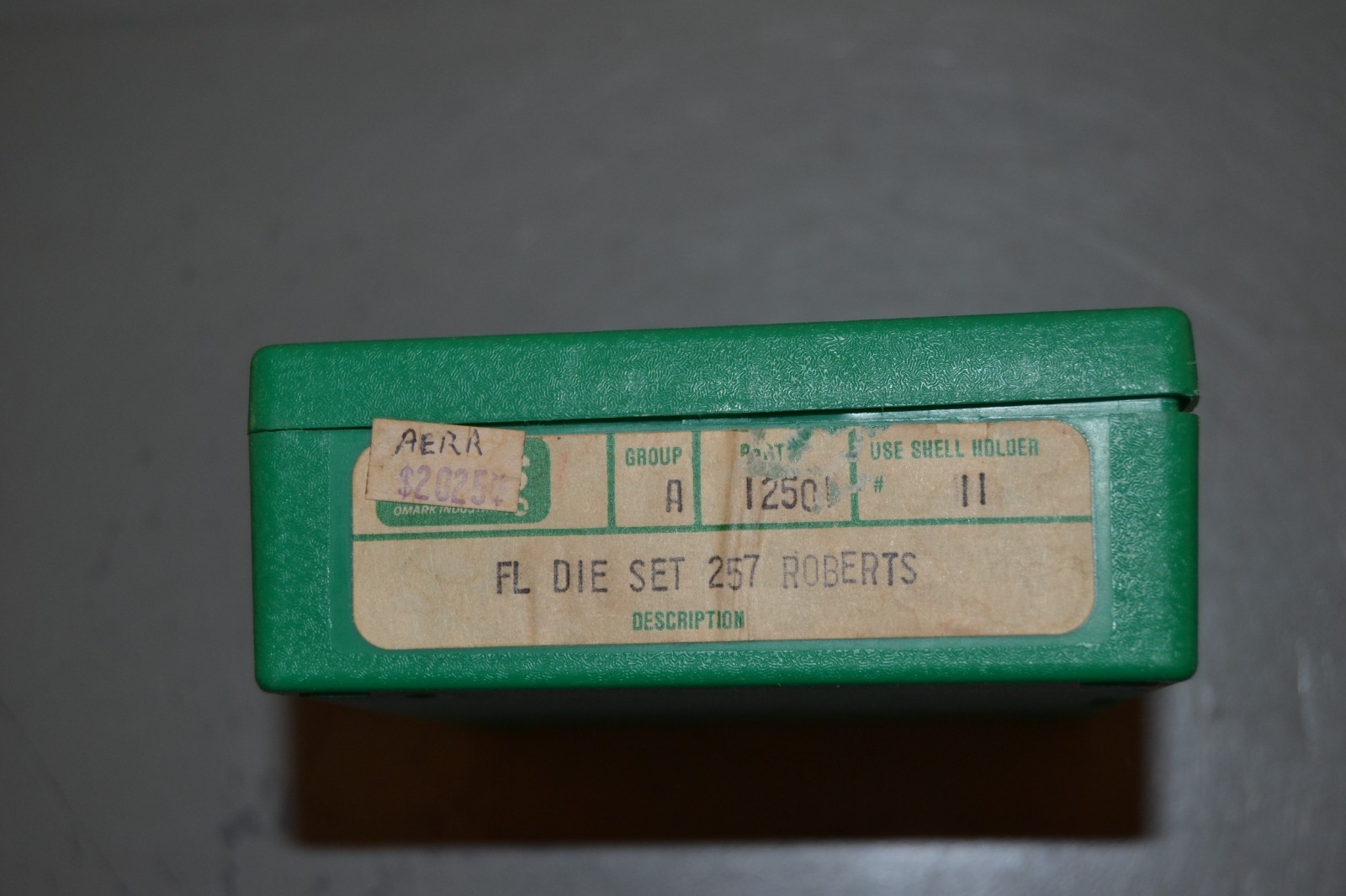 RCBS FL 2 DIE SET .257 ROBERTS GROUP A IN CASE P/N 12501