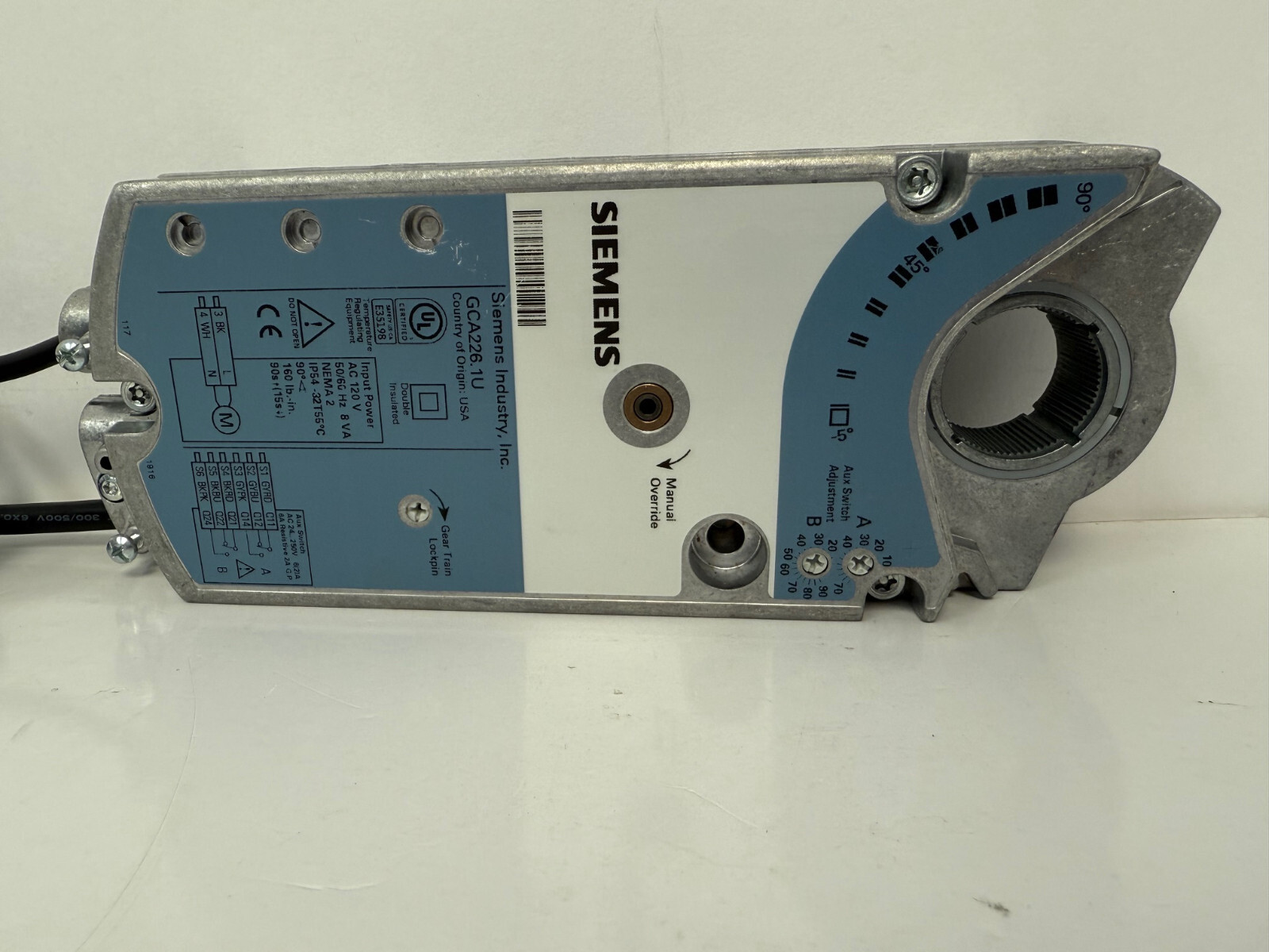 SIEMENS GCA226.1U OPEN AIR ACTUATOR