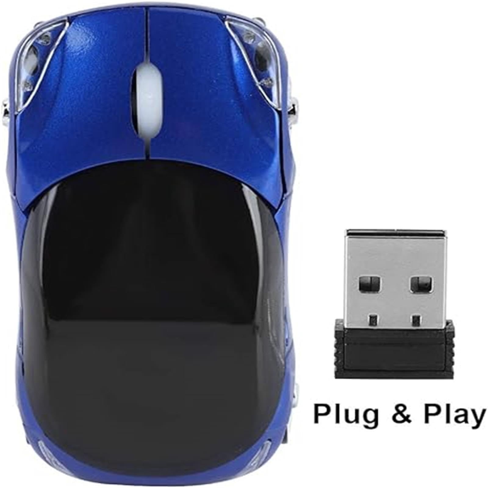 2.4G Wireless Mouse 3D Car Shape Wireless Optical Mouse USB Receiver for Lapt...