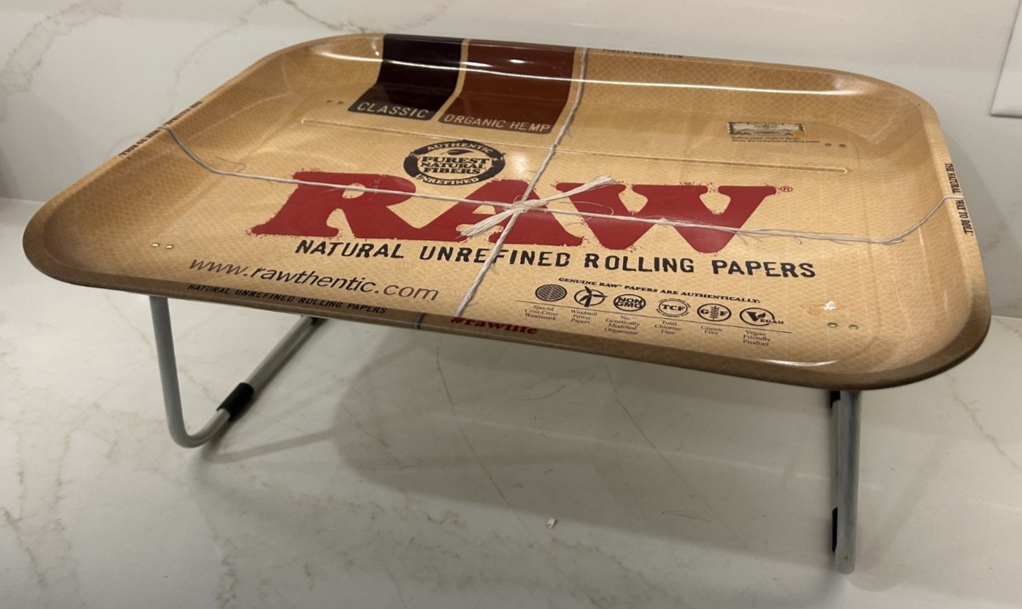 RAW Dinner Rolling Tray | XXL 19" X 15" With Stands - Free Shipping